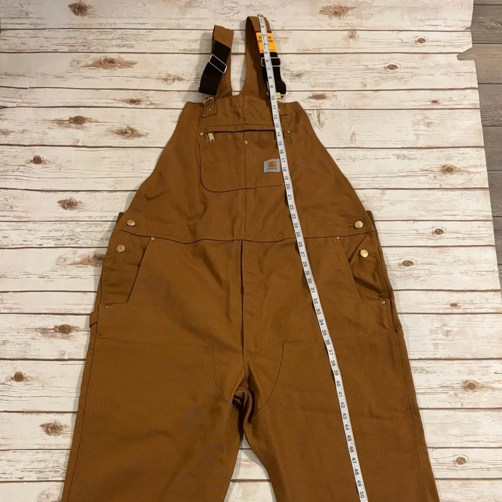 CARHARTT RELAXED FIT DUCK BIB OVERALL CARHARTT BROWN 46X34